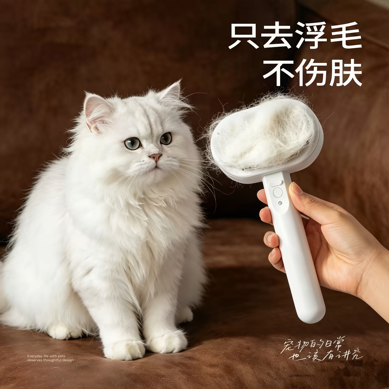 温和去浮毛一键除毛梳