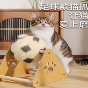 足球款・滾動式貓抓板