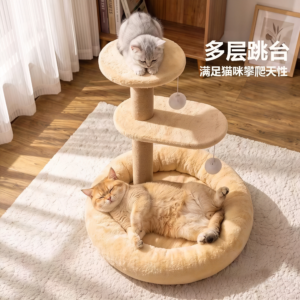 多层跳台・剑麻抓柱猫爬架